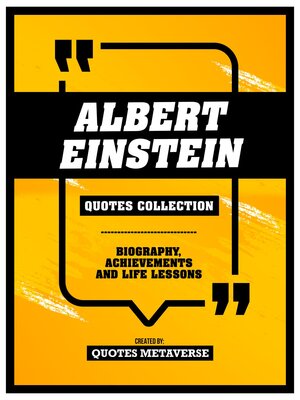 cover image of Albert Einstein--Quotes Collection